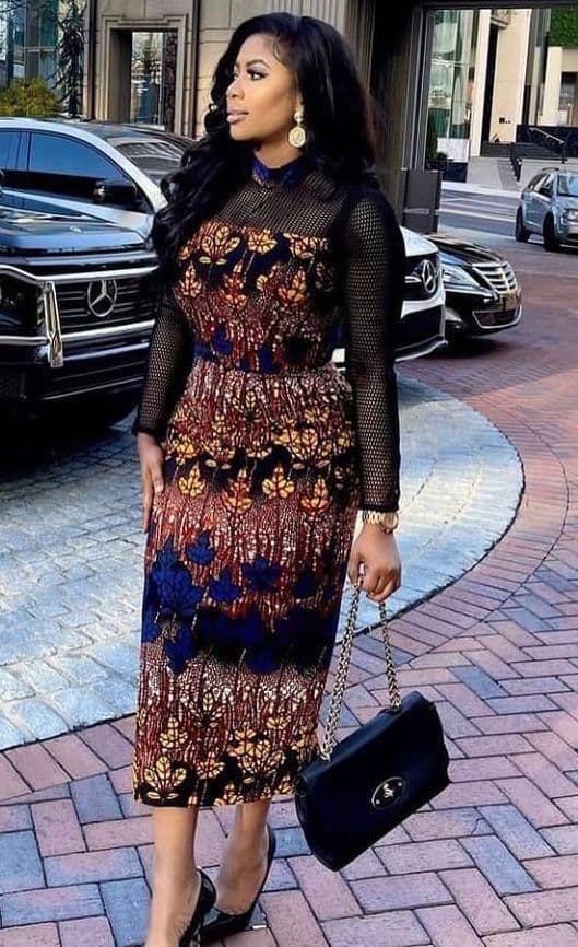 Ankara Peplum Dress
